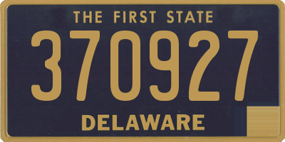 DE license plate 370927
