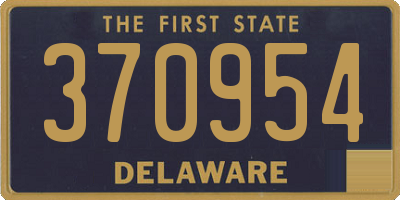DE license plate 370954