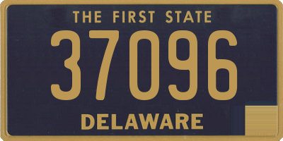 DE license plate 37096