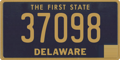DE license plate 37098
