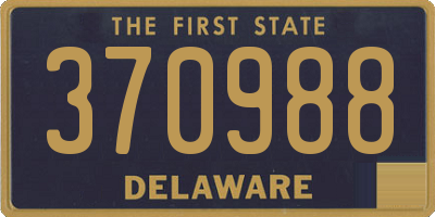 DE license plate 370988