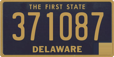 DE license plate 371087