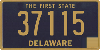 DE license plate 37115