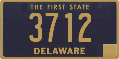 DE license plate 3712