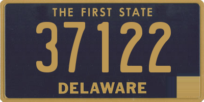 DE license plate 37122