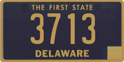 DE license plate 3713