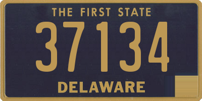 DE license plate 37134