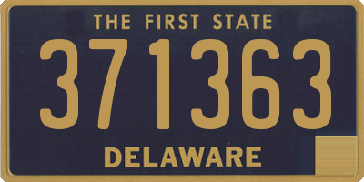 DE license plate 371363