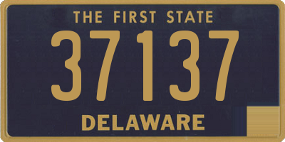 DE license plate 37137