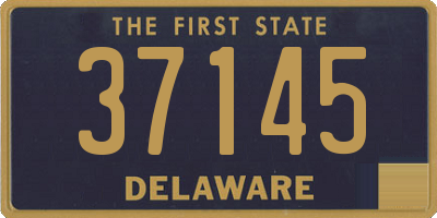 DE license plate 37145