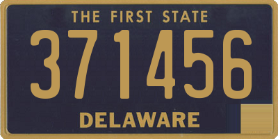 DE license plate 371456