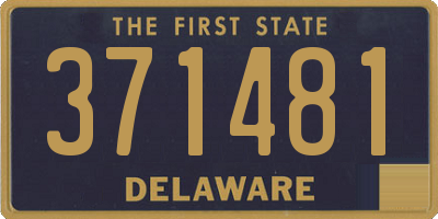 DE license plate 371481