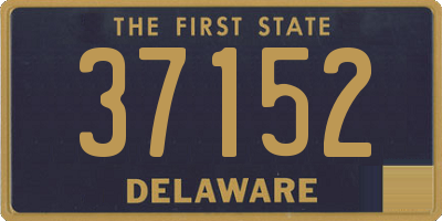 DE license plate 37152