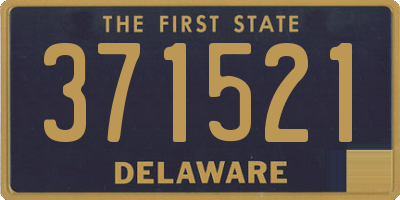 DE license plate 371521