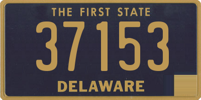 DE license plate 37153