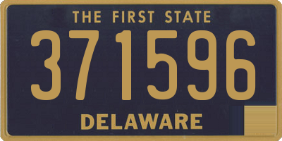 DE license plate 371596