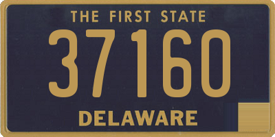 DE license plate 37160
