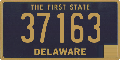 DE license plate 37163