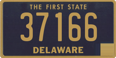 DE license plate 37166