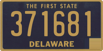 DE license plate 371681