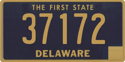 DE license plate 37172