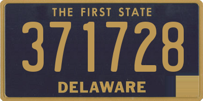 DE license plate 371728