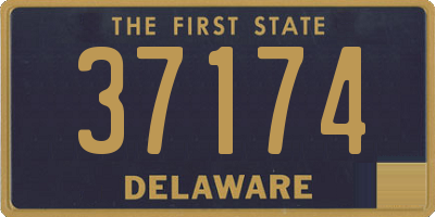 DE license plate 37174