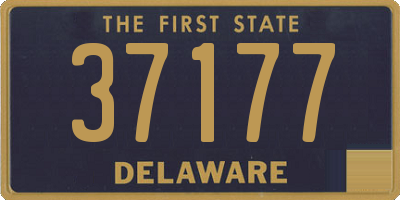 DE license plate 37177