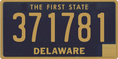 DE license plate 371781