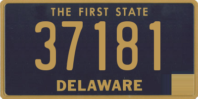 DE license plate 37181
