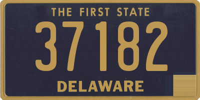 DE license plate 37182