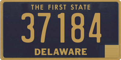 DE license plate 37184