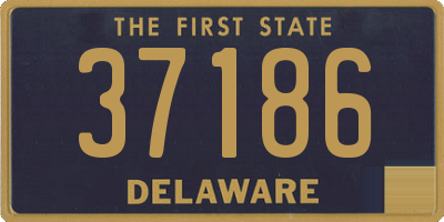 DE license plate 37186