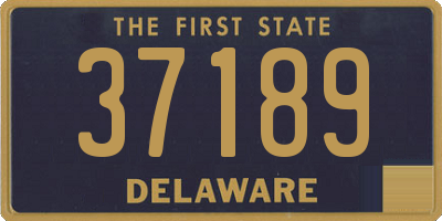 DE license plate 37189