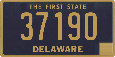 DE license plate 37190