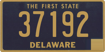 DE license plate 37192
