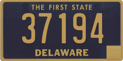 DE license plate 37194