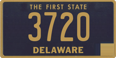 DE license plate 3720