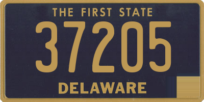 DE license plate 37205