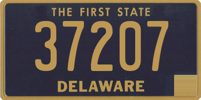 DE license plate 37207