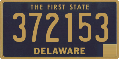 DE license plate 372153