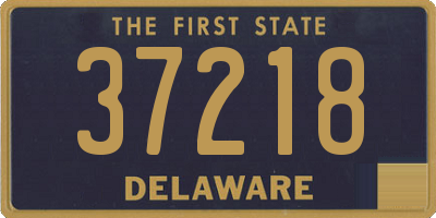 DE license plate 37218