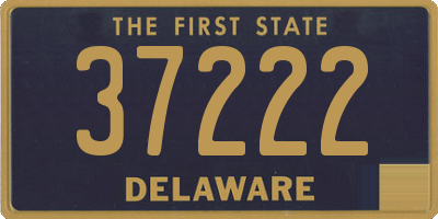 DE license plate 37222
