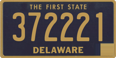 DE license plate 372221