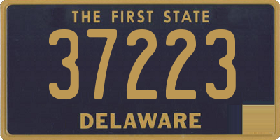DE license plate 37223