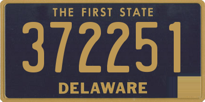 DE license plate 372251