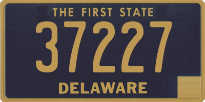 DE license plate 37227