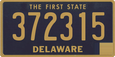 DE license plate 372315
