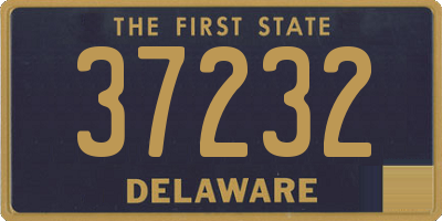 DE license plate 37232