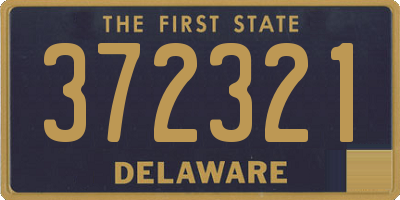 DE license plate 372321
